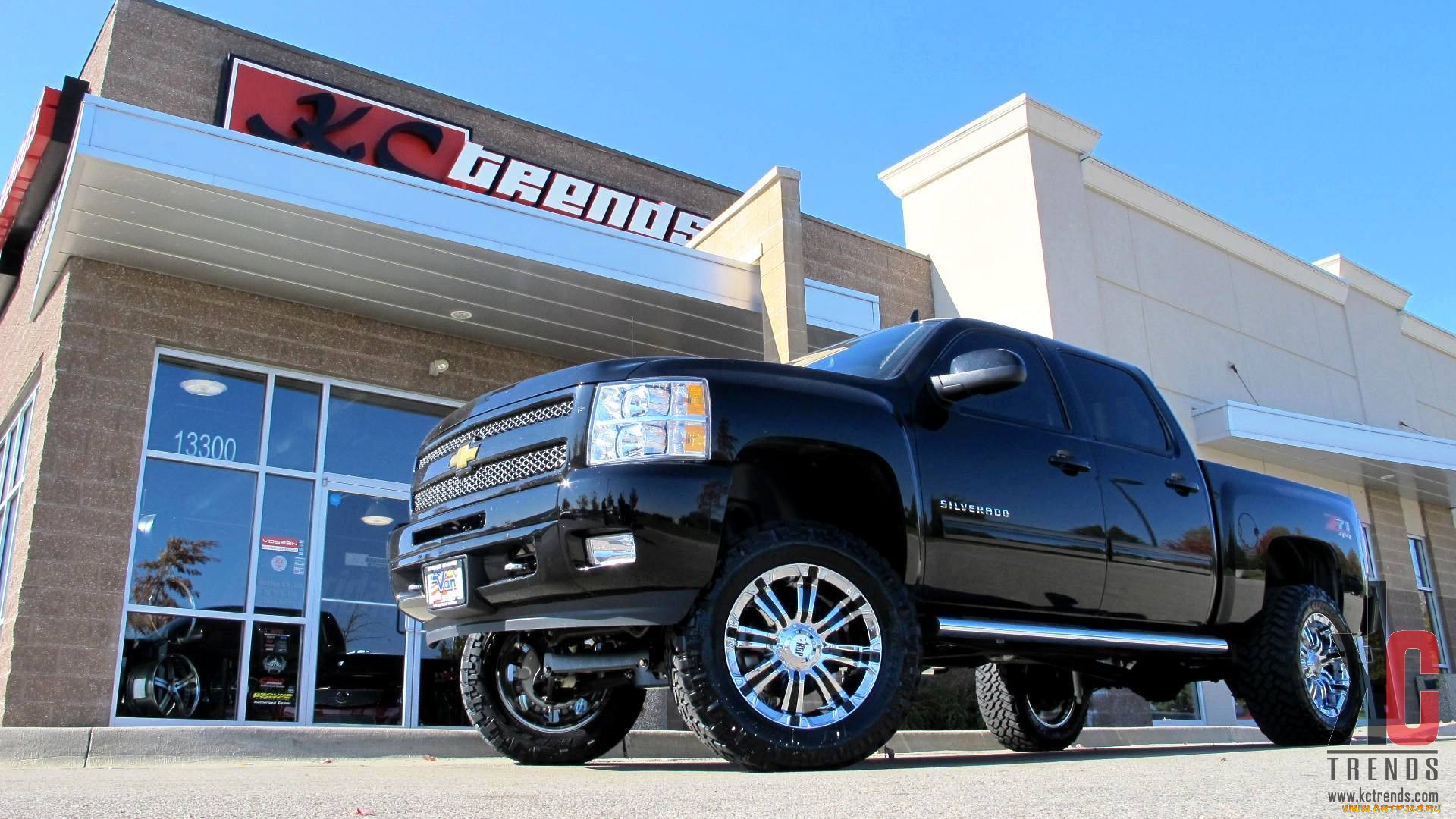 , custom, pick, up, truck